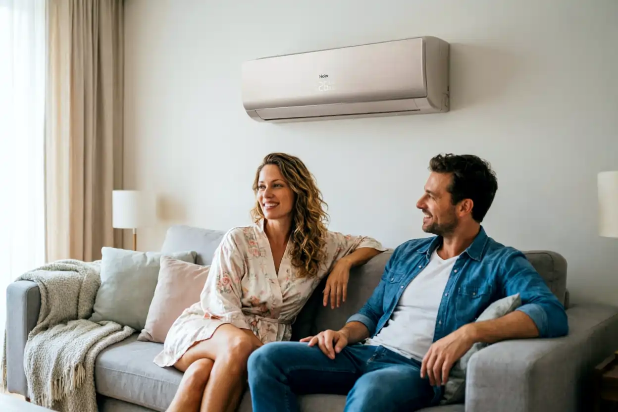 Кондиционер Haier серии HSU в интерьере комнаты